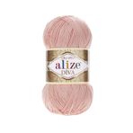 Alize Diva Merserize İnce İp Yazlık Bikini Bustiyer Bluz Örgü İpi 5 Adet (Somon 145)