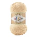 Alize Diva Merserize İnce İp Yazlık Bikini Bustiyer Bluz Örgü İpi 5 Adet (Tuval Beji 368)