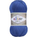 Alize Diva Merserize Ip Yazlık Bikini Bustiyer Bluz Örgü Ipi 132 Saks Mavisi