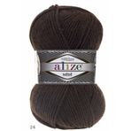Alize Kahverengi Superlana Mıdı 26 El Örgü Ipi (5 Li Paket)