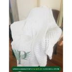 Alize Palm Puffy Kar Beyazı 150 x 200 Tek Kişilik Battaniye - 150 x 200 cm