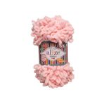 Alize Pudra Pembe 340 Puffy Fine El Örgü İpi