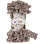 Alize Puffy 100GR El Örgü Ipi Ipliği Yünü - Orta Bej