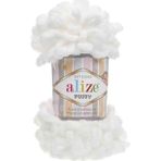 Alize Puffy Beyaz Örgü İpi