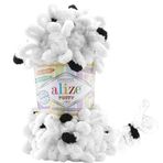 Alize Puffy Color El Örgü Ipi Ipliği Yünü Renk Kodu:6450