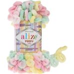 Alize Puffy Color Şeker Renkli Yumuşak Polyester Malzeme ile Eğlenceli Örgü İpi 100gr