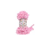Alize Puffy El Örgü İpi Hazır İlmekli Pembe 185