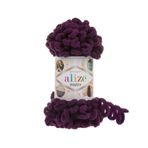 Alize Puffy El Örgü İpi, Parmak Örgü İpi 5 Adet (Mürdüm 111)