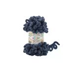 Alize Puffy El Örgü Ipliği 5'Li Paket - 900 Koyu Mavi - 100 Gr. 9 Mt. Parmak Örgü Ipi