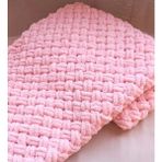 Alize Puffy Tek Kişilik Battaniye 90 x 90 cm Pembe Desenli Polyester Kumaş Özellikli