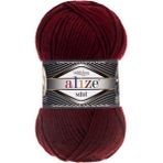 Alize Superlana Midi El Örgü Ipliği 100 gr - Bordo