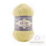 Alize Velluto 13 Açık Sarı 100 gr Örgü İpi