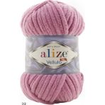 Alize Velluto 98 Pembe Kadife Örgü İpi %100 Mikropolyester Yumuşak ve Parlak Özellikte