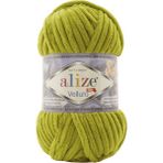 Alize Velluto Kadife El Örgü İpi Fıstık Yeşili %100 Mikropolyester Özellikleri ile 100 Gram Renk Kodu:11