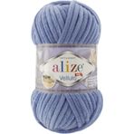 Alize Velluto Kadife El Örgü Ipi Renk KODU:374-DENIM