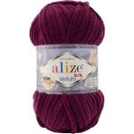 Alize Velluto Kadife Örgü Ipi 111 / 5 Adet - Yok - Mürdüm