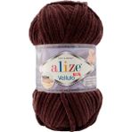 Alize Velluto Kadife Örgü Ipi 993 / 5 Adet - Yok - Acı Kahve