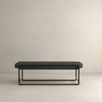 Alka Metal Antrasit Bench Puf - Antrasit - Siyah