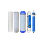 alkalinees Ters Ozmoz Açık Kasa Su Arıtma Filtresi 5 Aşama Filtre Tam Set