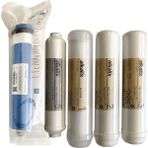 Alkalix 5 Aşamalı Inline Filtre Seti Su Arıtma Cihazı İçin Yüksek Performanslı Filtreler