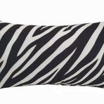 Alkan Homes 43 x 43 cm - Renkli Kırlent Dünyası Dikdörtgen Zebra Desen Dijital Baskılı Kırlent Kılıfı
