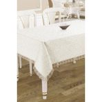 Alkan Homes Alkanhomes Güpürlü Dertsiz Kdk Masa Örtüsü - 160 x 220 cm - Krem