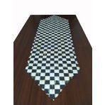 Alkan Homes Dama Desenli Dijital Baskılı Dekoratif Runner