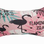 ALKAN HOMES Dikdörtgen Flamingo Temalı Dijital Baskılı Kırlent Kılıfı 2 Adet