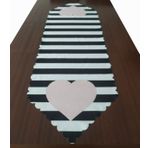 Alkan Homes Kalp Desenli Dekoratif Runner