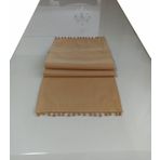 ALKAN HOMES Ponponlu Kadife Dokulu Dekoratif Runner (hardal)