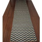 Alkan Homes Zigzag Desenli Dijital Baskılı Dekoratif Runner