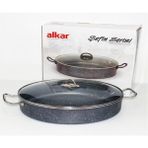 Alkar Granit Şefin Serisi Kısa Tencere 36CM - Açık Gri - 36 cm