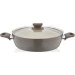 Alkar No 32 Ezme 32 cm Siyah Basık Tencere