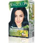 Alkar Ticaret Amonyaksız, Vegan, Doğal, Besleyici Kalıcı Saç BOYASI%100 Beyaz Kapama (1 Paket 2 x 50 ml Boya & Oksidan) (Mavi Siyah 1.1) - Option-1
