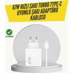 Alkasaz 67W Turbo Hızlı Şarj Adaptörü ve Type-C Kablo Güvenli Şarj Teknolojisi