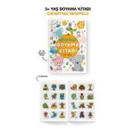 Alkasaz Çıkartmalı Boyama Kitabı 3 Yaş +