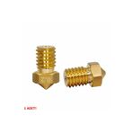 Alkatronik 0.2mm X 1.75mm M6 Prinç Nozzle 3d Yazıcı Printer 1.75mm Filament Uyum Mk8 Cr-10 Cr-10s Ender 3