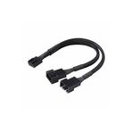 Alkatronik 1 To 2 Çoğaltıcı 25CM Fan Uzatma Kablosu Y Tip 4 Pin 3 Pin Bilgisayar Kasa Anakart Ekran Kartı Soğut