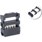 Alkatronik 10 Pin Kablo Soketi 2.54mm 180 Derece Dişi Header Devre PCB Bağlantı Parçası 2x5 Pin IDC Konnektör