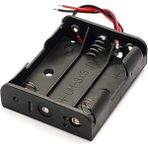 Alkatronik 3lü AAA Pil Kutusu 1.5V DC 4.5V İnce Küçük Tip 14CM Kablo ile Elektronik Proje Uyumlu
