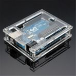 Alkatronik-Arduino Uno R3 Plastik Koruma Kutusu Vidalı Pleksi Kutu