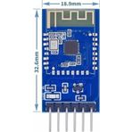 Alkatronik Jdy-23 Dip Bluetooth 5.0 Modül Cc2541 Ble Kablosuz Haberleşme Rf Alıcı Verici Dijital Iletişim