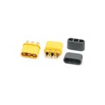 Alkatronik MR30 Dişi Erkek Konnektör Soket Çift 3 Pin LiPo Pil Batarya Bağlantı Konnektörü 30A Yüksek Akım