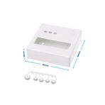 Alkatronik Plastik Proje Kutusu 86X86MM Beyaz Duvara Yüzeye Montaj Tip 1602 LCD 3 Buton Elektronik Devre