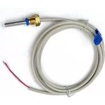 Alkatronik PT1000 Sıcaklık Sensörü 0C/105C Çelik Isı Probu 1.5 Metre IP68 Su Geçirmez Isıtıcı Fırın