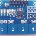 Alkatronik TTP224 4 Kanal Dokunmatik Buton Sensör Modülü Kapasitif Dijital Tuş Algılayıcı Anahtar Keypad