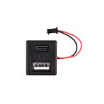 Alkatronik Type-C / Usb A Dişi Soket Kavisli 2 Pin 10cm Kablo Jst Çift Usb 5V 2A Panel Montaj Cep Tel Tablet