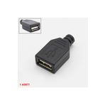 Alkatronik Usb 2.0 4 Pin Plastik Kapak Dıy Tip Elektronik Cihaz Usb Port Kutulu Usb Type A Dişi Soket