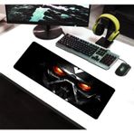 Alkese 70x30 Cm Robot Desenli Dikişli Kaydırmaz Tabanlı Oyuncu Mouse Pad