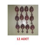 ALKESE Halk Oyunları Için Plastik Oyun Kaşığı "12 Adet" Oynatır Hoş Ses Yapar Dekoratif